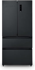 SCHNEIDER SCFD558NFB, Frigorífico multipuertas, No Frost, 531L (345+186), Desescarche automático, 3 estantes de cristal, Alarma de puerta, Patas ajustables, 41dB, Negro mate