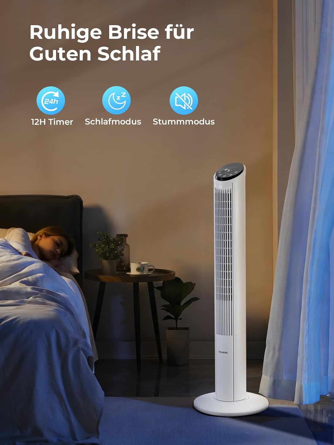 Ventilador de torre muy silencioso (