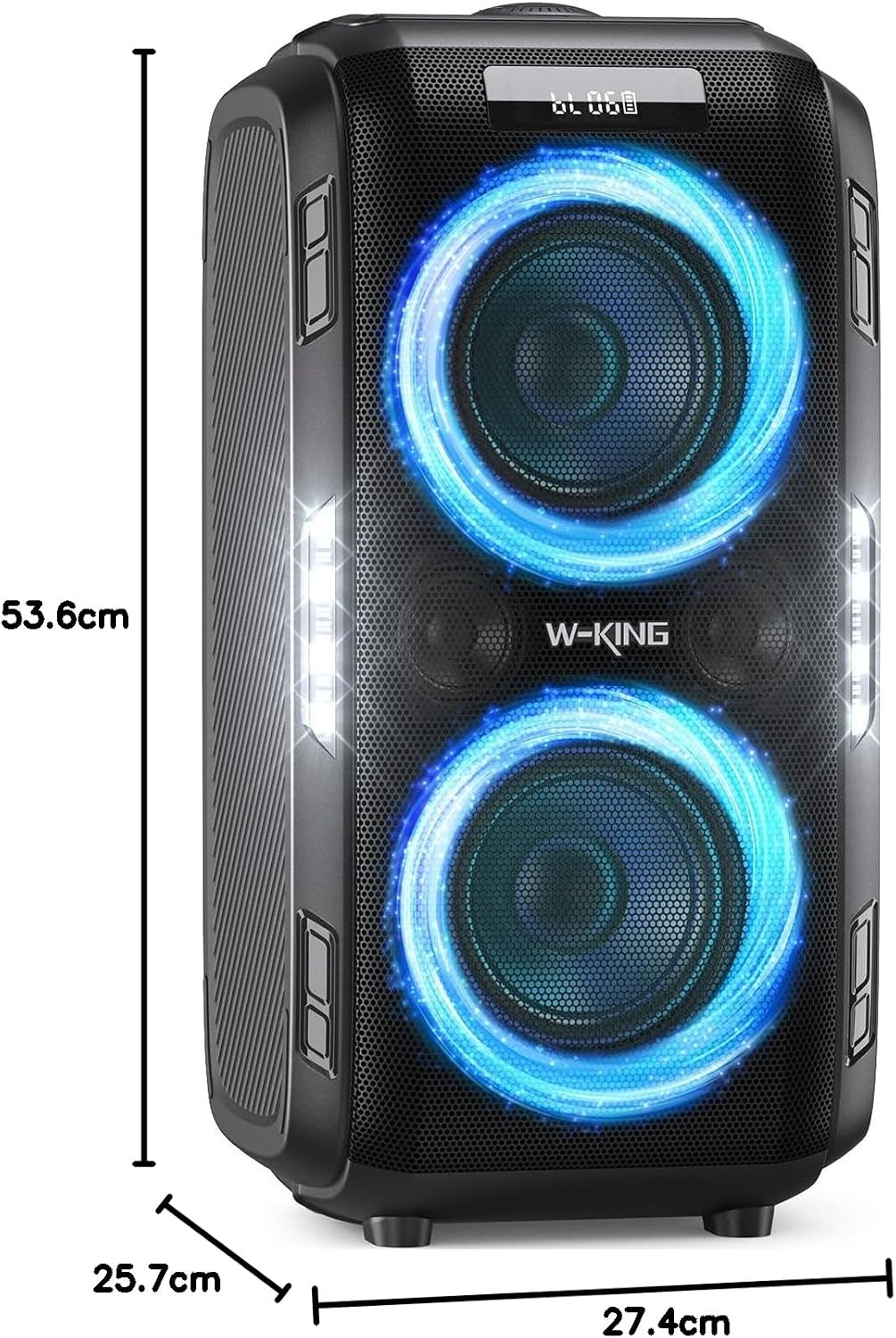 Altavoz Bluetooth T9 Pro portátil para exteriores, 270 W, estéreo con Bluetooth 5.3, USB, TF, AUX y entrada de micrófono