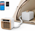 Outdoor Camping Split-Klimaanlage, 130m³/h Luftstrom Wohnmobil Klimaanlage Mit Waschbarem Filter & Fernbedienung & App-Steuerung, Tragbare Klimaanlage Für Zelt, Camper & Wohnwagen 1m-Pipe
