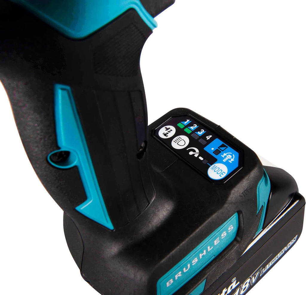 Kit combinado de herramientas inalámbricas Makita DLX2452TJ 18V 'Set para vehículos' (DDF485 + DTW300) / 5,0 Ah, 2 baterías + cargador en MAKPAC
