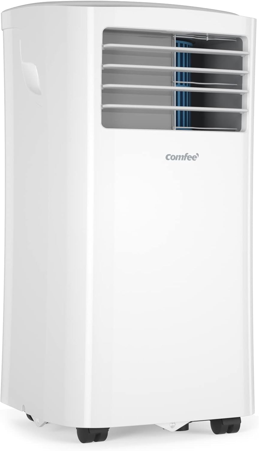 Aire acondicionado portátil Comfee Breezy Cool Pro 2.6, 9000 BTU 2,6 kW, refrigeración, ventilación y deshumidificación, control por aplicación, para habitaciones de hasta 88 m³ (33 m²), aire acondicionado móvil con tubo de escape