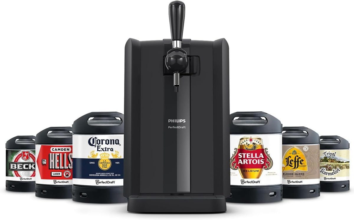 Grifo de cerveza Philips PerfectDraft para el hogar, 6 l, cerveza fresca y fría a 3° durante 30 días con indicadores LED (HD3760/90)