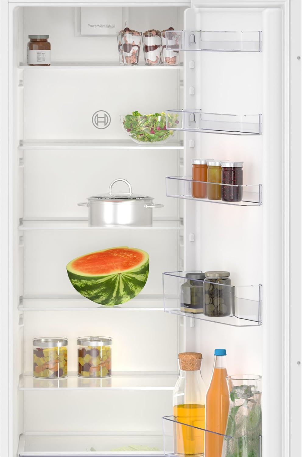 Bosch KIR81NSE0, Serie 2, Frigorífico de 1 puerta, Integrable, 177,2 x 54,1 cm, 310 L