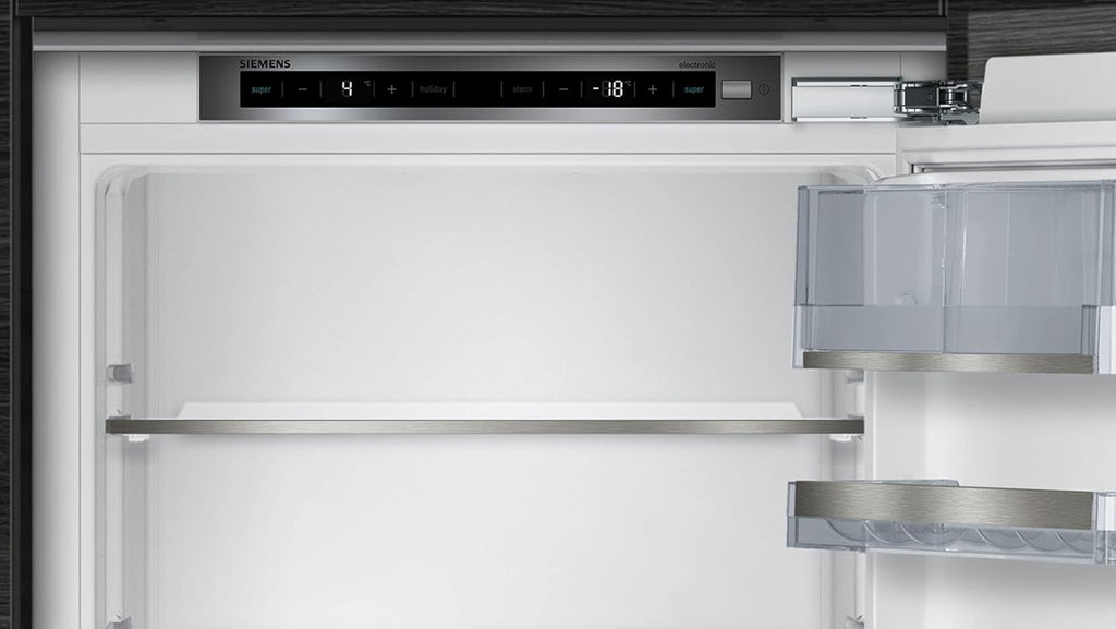 Siemens KI86SADE0 iQ500 Frigorífico combi integrable/E / 219 kWh/año / 266 l/lowFrost/hyperFresh Premium 0° / Iluminación LED