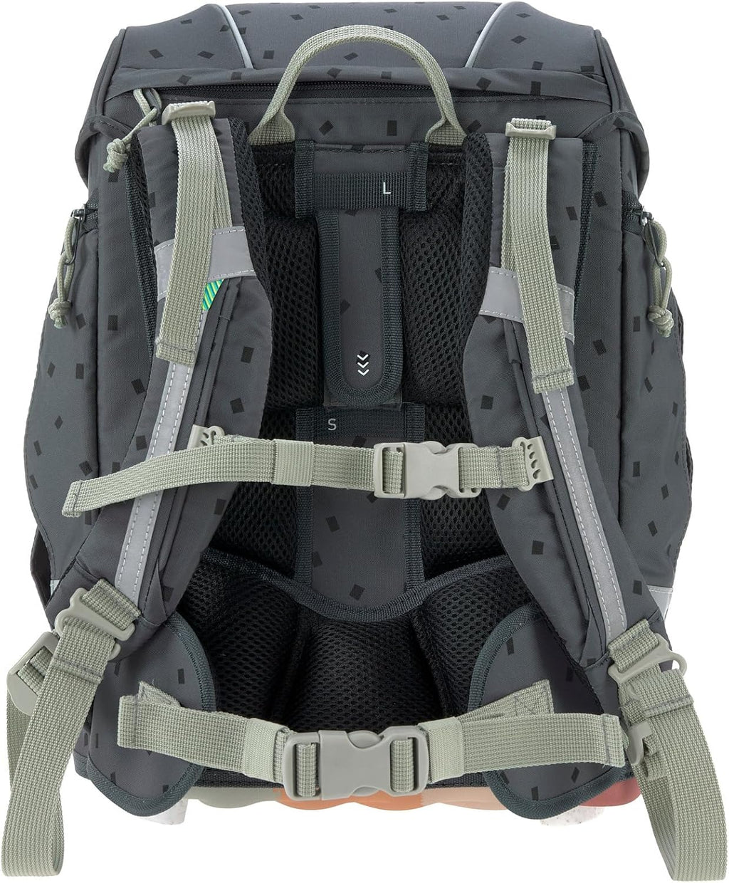 LÄSSIG Set de mochila escolar de 7 piezas para niños/School Set Boxy Unique Negro