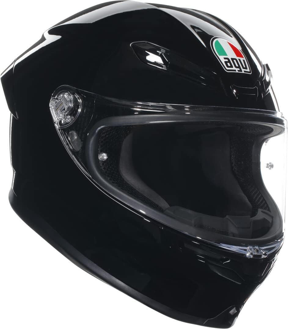 AGV - K6 S AGV E2206 MPLK, Casco de moto integral, Unisex, Negro, L