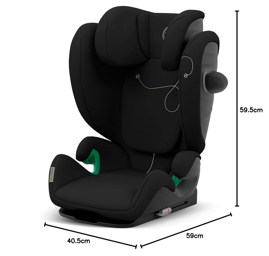 CYBEX Gold Silla de coche infantil Solution G i-Fix, para coches con y sin ISOFIX, desde aprox. 3 hasta 12 años (100 - 150 cm), desde aprox. 15 hasta 50 kg, Lava Grey