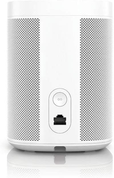 Altavoz inteligente Sonos One, blanco: altavoz Wi-Fi inteligente con control por voz de Alexa, Google Assistant y AirPlay: altavoz multisala para streaming de música ilimitado