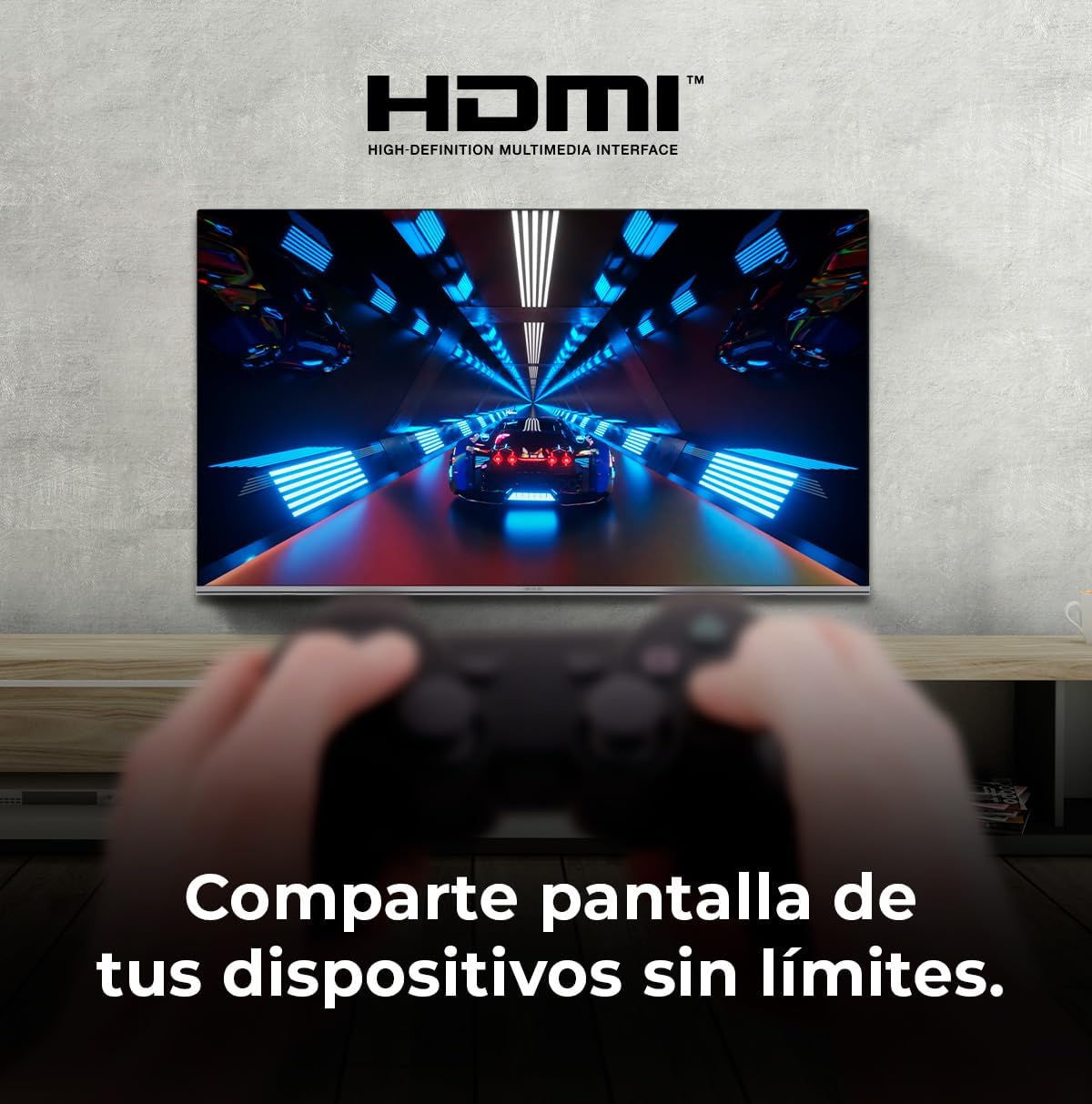 Smart TV Cecotec, televisor LED de 32 pulgadas, resolución HD, serie A4 ALH40032S. Sistema operativo Google TV, Dolby Audio, HDR10, 16 GB de ROM, Bluetooth, Asistente de voz de Google y Chromecast.
