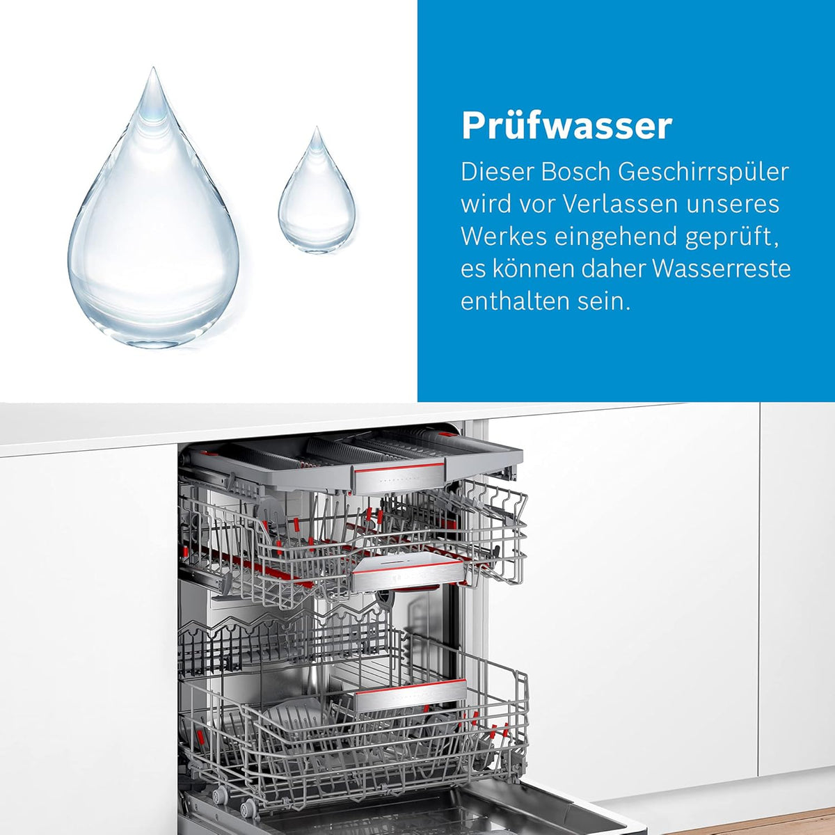 Lavavajillas inteligente Bosch Serie 2 SPV2IKX10E, totalmente integrable, 45 cm de ancho, cesta para cubiertos, secado extra con solo pulsar un botón, InfoLight punto de luz rojo en el suelo, protección AquaStop contra daños por agua, blanco