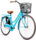 Bergsteiger Amsterdam Bicicleta de paseo para mujer de 26/28 pulgadas, estilo retro holandés, 1 velocidad