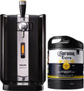 Sistema de tiraje de cerveza Perfect Draft HD 3720/26 + barril de 6 L | Cerveza de barril, incl. 5 EUR de depósito retornable (Corona)
