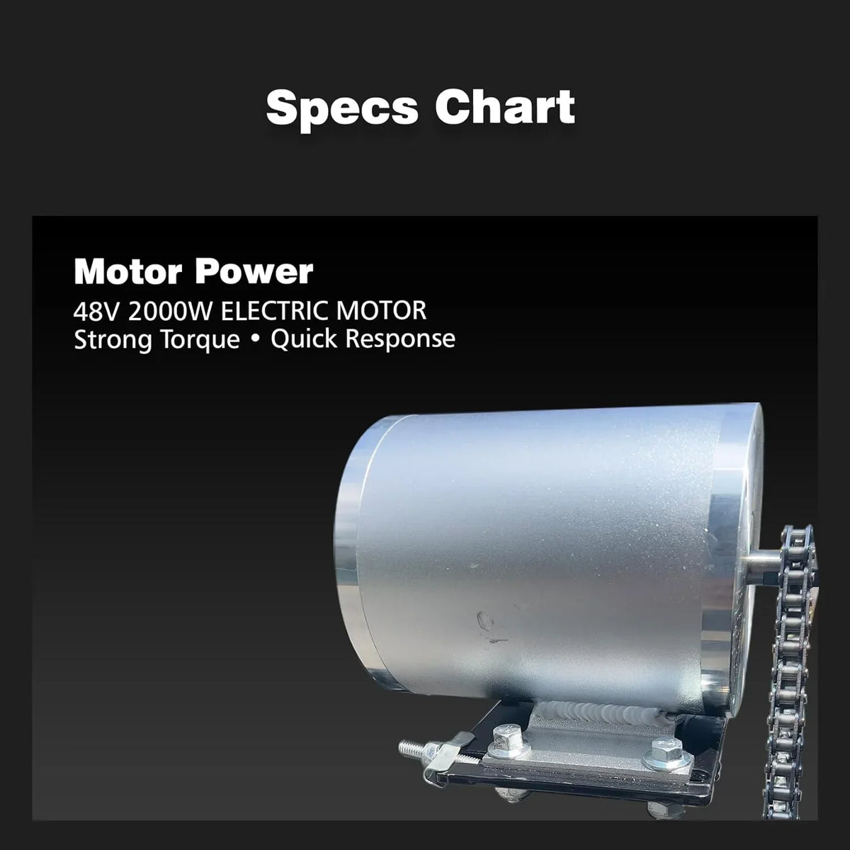 Kart Eléctrico 48V para Adultos y Niños - Motor 2000W (19-60 km/h), Llantas Todo Terreno 6'', Batería 10.4Ah (Autonomía 19+ km), Capacidad 200 kg, 3 Modos de Velocidad, Luces LED