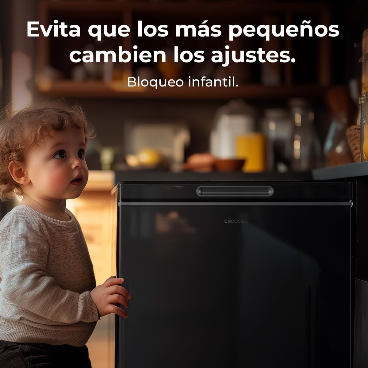 Congelador Arcón Cecotec Negro 99 L Bolero CoolMarket Chest 99 Black E. Congelador, 83,5 cm de altura y 54,5 cm de anchura, convertible en frigorífico, clase energética E, congelación rápida (Fast Freezing)