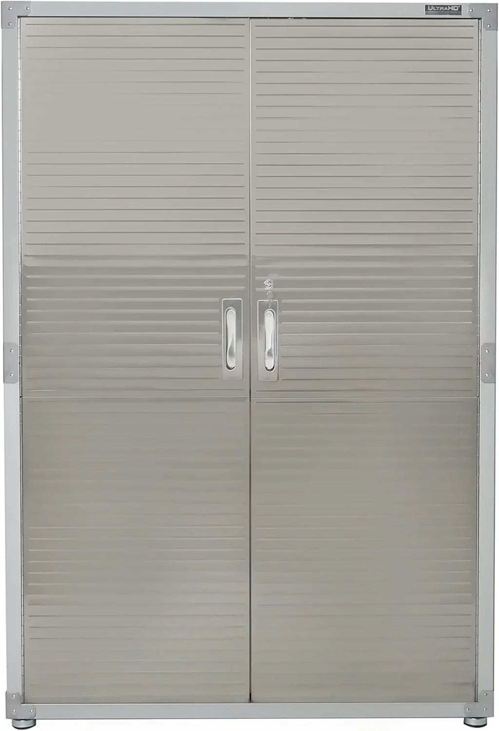 Seville Classics UHD16238 Mega armario, 121,9 x 60,9 x 182,9 cm, soporte de metal con recubrimiento en polvo, gris