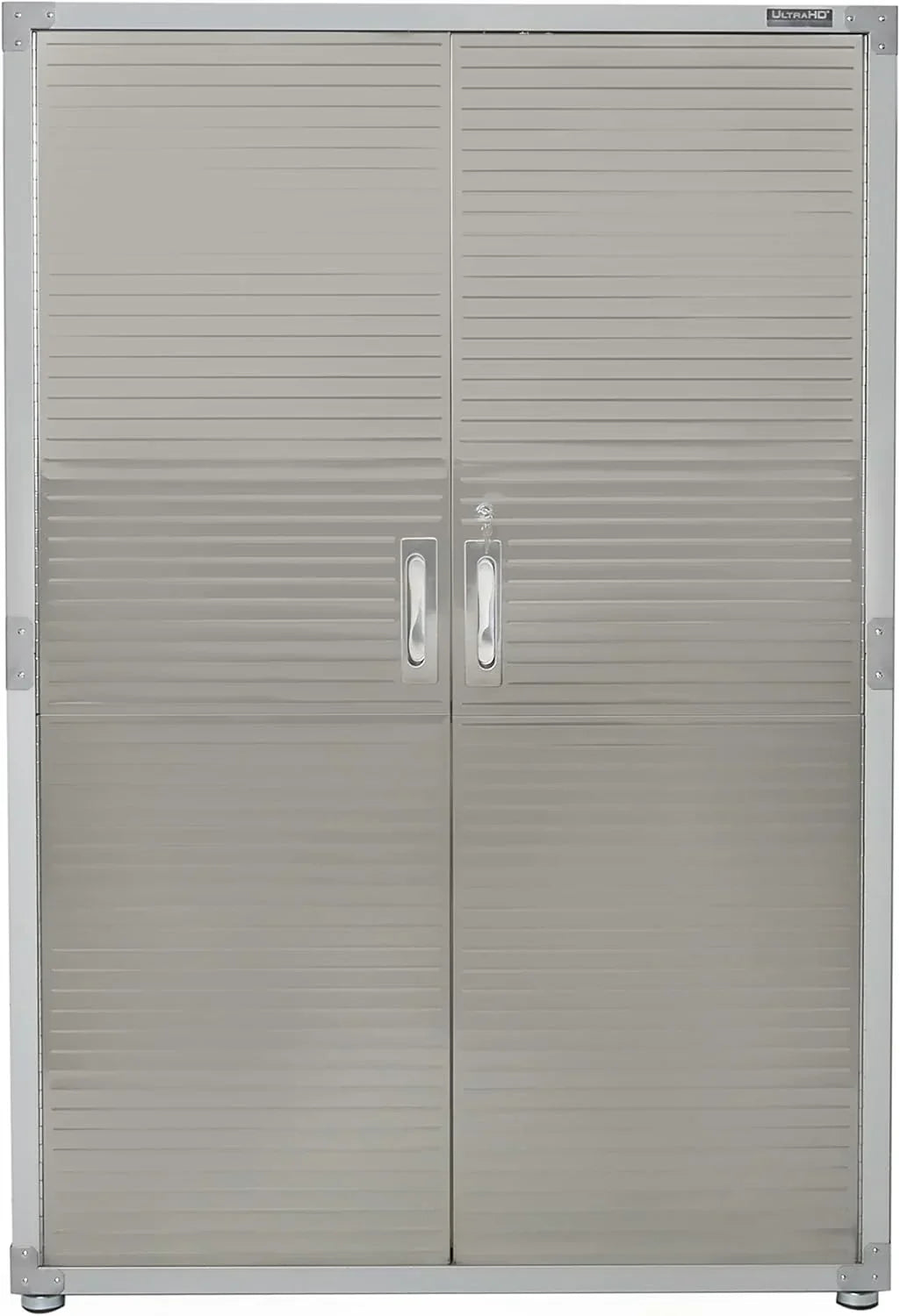 Seville Classics UHD16238 Mega armario, 121,9 x 60,9 x 182,9 cm, soporte de metal con recubrimiento en polvo, gris