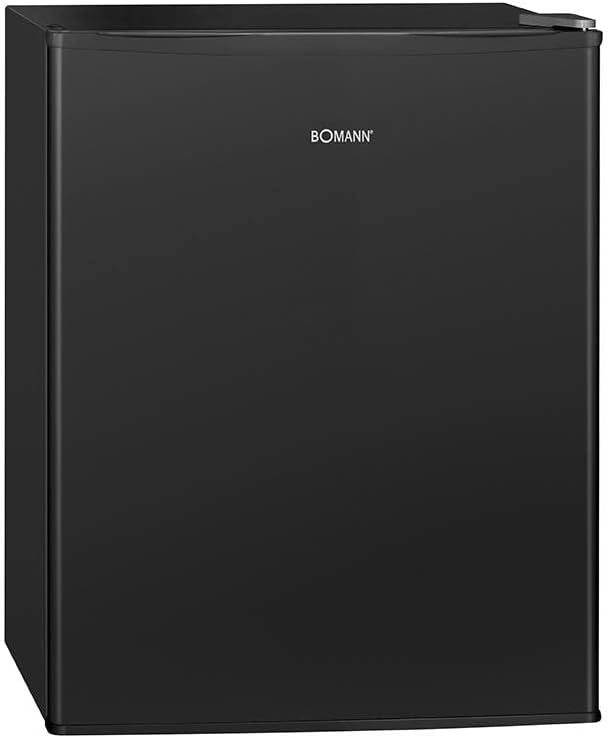 Congelador pequeño Bomann con 42 L de capacidad útil, minicongelador con 2 estantes de rejilla extraíbles, congelador con puerta reversible y regulación de temperatura continua, GB 7236 negro