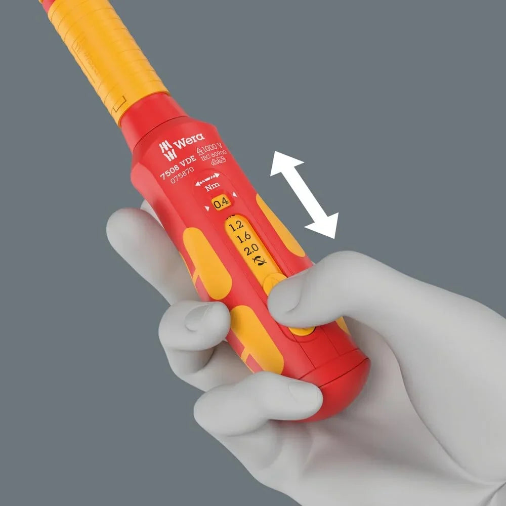 Juego de destornilladores para cuadros eléctricos Wera 05006633001 Kraftform Kompakt VDE con aislamiento y limitador de par Safe-Torque Speed, 23 piezas