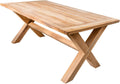 riess-ambiente.de Mesa de jardín resistente a la intemperie Empire de teca 180 cm, mesa de comedor de exterior de madera maciza de teca, mesa de comedor maciza para tu jardín