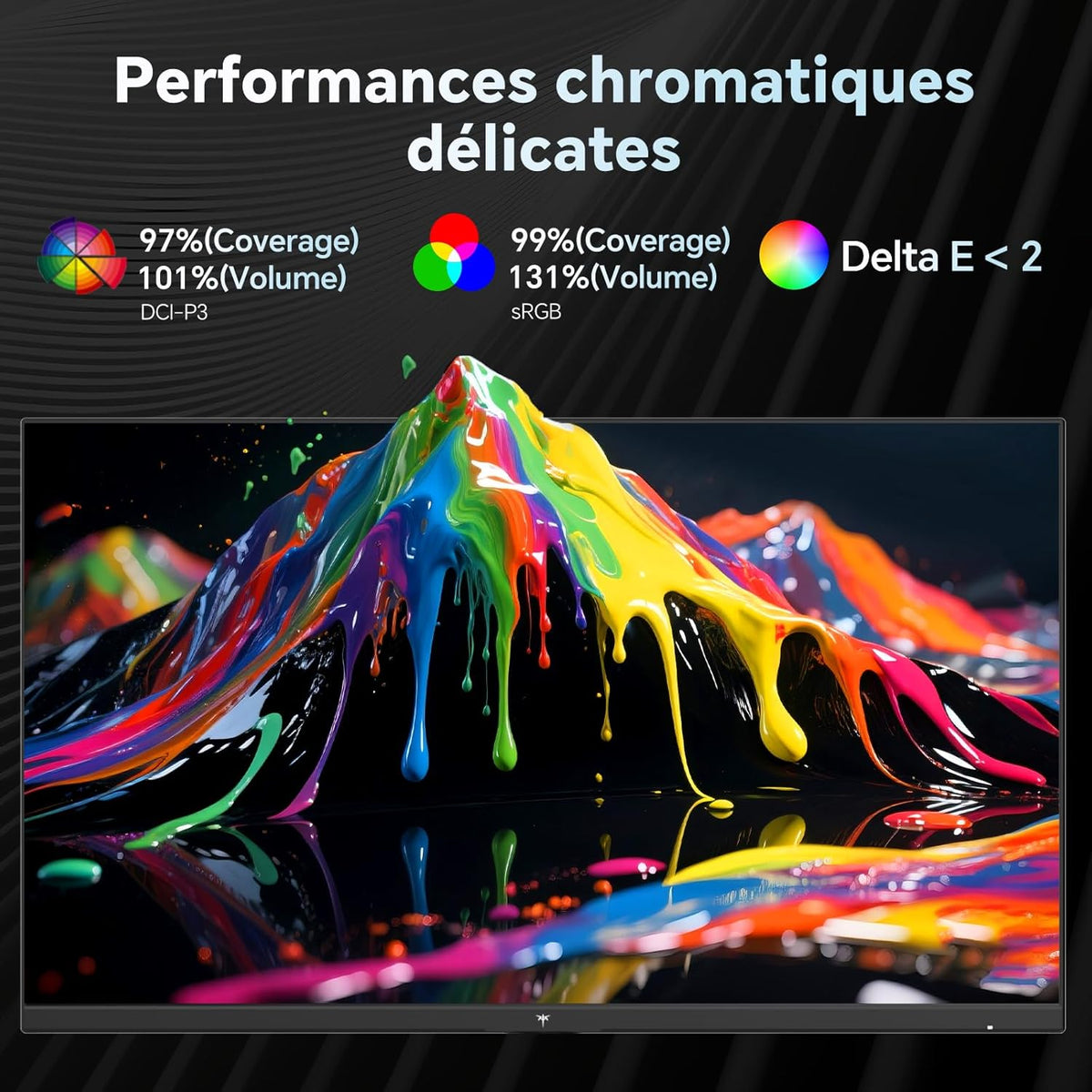 Monitor Gaming KTC de 27 pulgadas | 2K@200Hz | Altavoces integrados | Panel Fast IPS | Tiempo de respuesta de 1ms (MPRT) | Brillo de 450 CD/㎡, HDR400 | Adaptive Sync | 131% sRGB, 97% DCI-P3, ΔE＜2 | Blanco