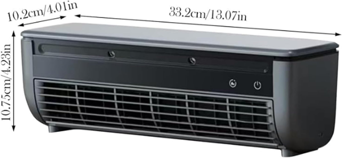 Aire acondicionado de pared sin taladrar con ventilador, enfriador de aire de pared inalámbrico para el hogar con 3 velocidades, mini aire acondicionado con control remoto, ventilador de aire frío de enfriamiento rápido para dormitorio y hogar