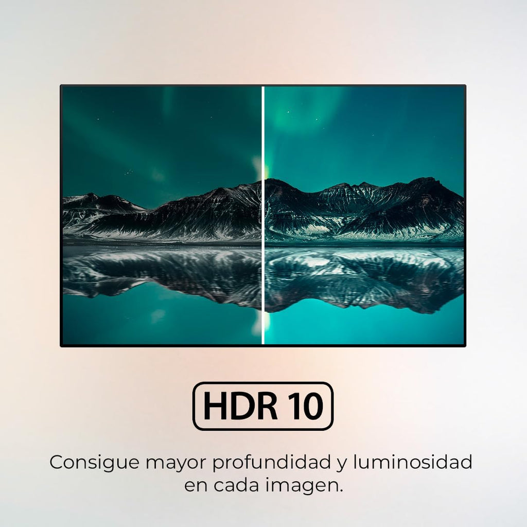 Smart TV Cecotec, televisor LED de 32 pulgadas, resolución HD, serie A4 ALH40032S. Sistema operativo Google TV, Dolby Audio, HDR10, 16 GB de ROM, Bluetooth, Asistente de voz de Google y Chromecast.