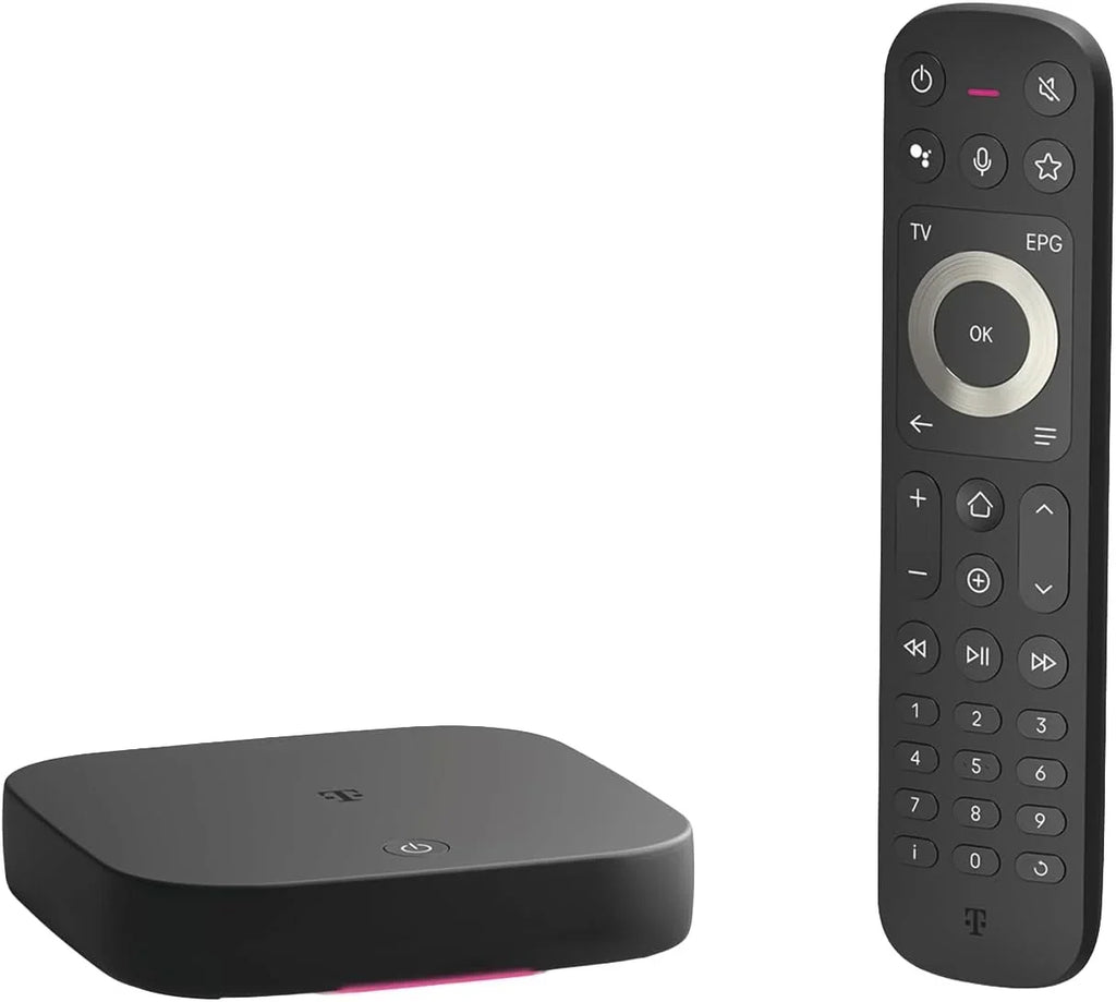 MagentaTV One 2.ª gen. Android TV 4K UHD HDR, streaming box con WLAN, LAN, HDMI, mando a distancia y adaptador de corriente
