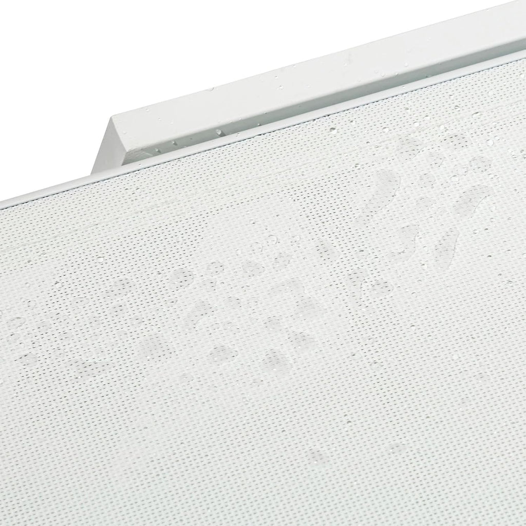 Tumbona de jardín IDIMEX ESPIRITU, altura regulable, color blanco crema – Tumbona de sol con cabezal ajustable de aluminio y textilene resistente a los rayos UV, para terraza, balcón, jardín, tumbona de relax para exterior