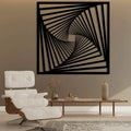 Arte de pared geométrico de madera, madera contrachapada de 6 mm, 50-90 cm de altura, varios colores