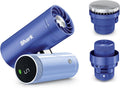 Ventilador de mano de alta velocidad 3 en 1 Shark ChillPill, sistema de nebulización e InstaChill, con 3 accesorios de refrigeración, diseño apto para viajes, gris claro FA022EULV