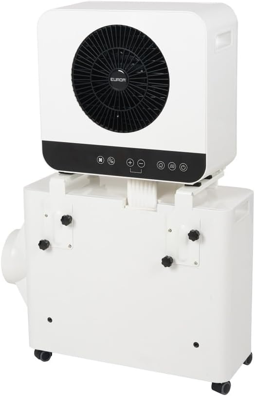 Aire acondicionado dividido EUROM AC2401 para caravanas, autocaravanas, camping, barcos, autobuses, campers, remolques y casas móviles | Aire acondicionado portátil con 2400 BTU | Modelo mejorado del legendario AC2400