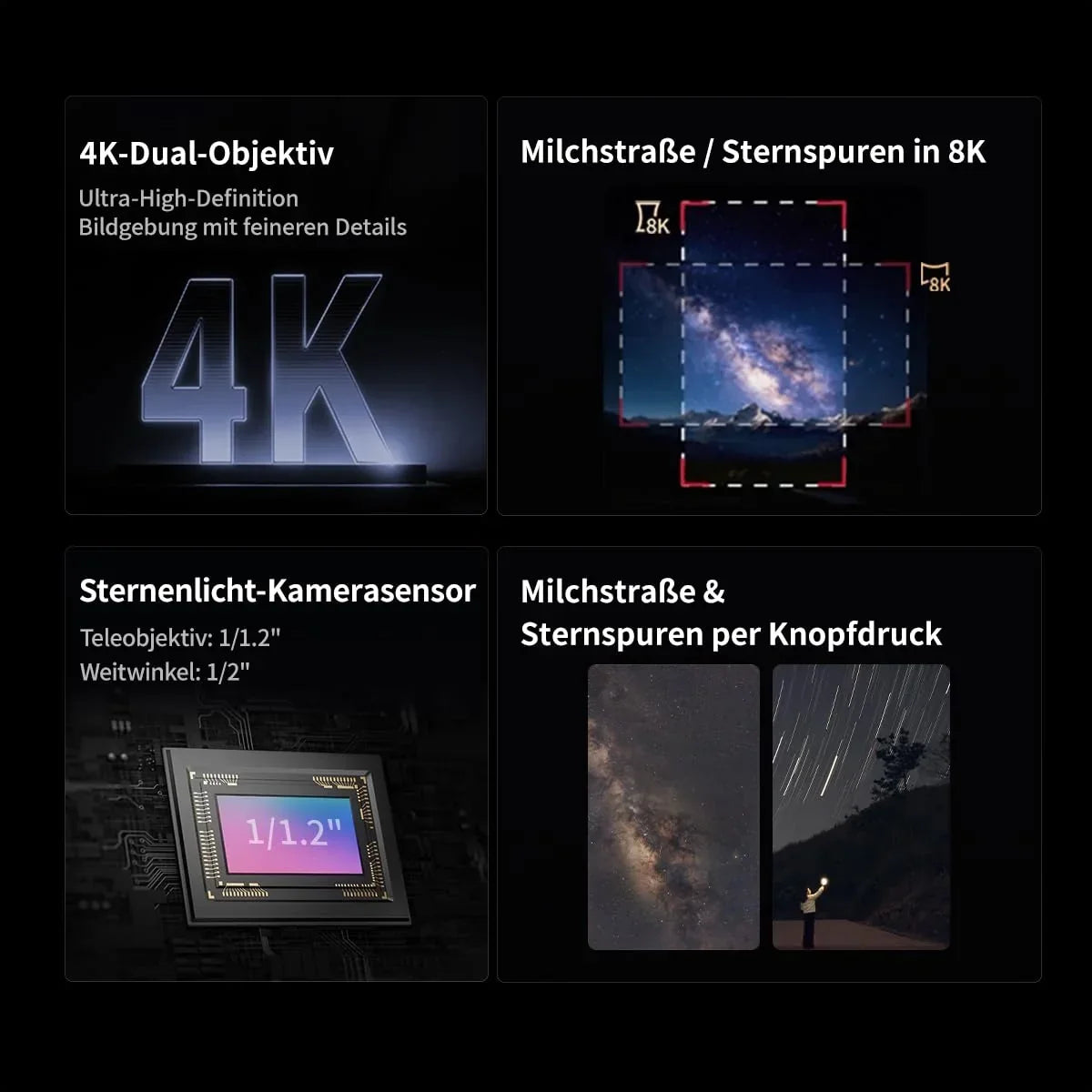 Telescopio inteligente Seestar S30 Pro para astrofotografía, objetivo de 30 mm, cámara dual 4K, seguimiento automático, control por aplicación GoTo