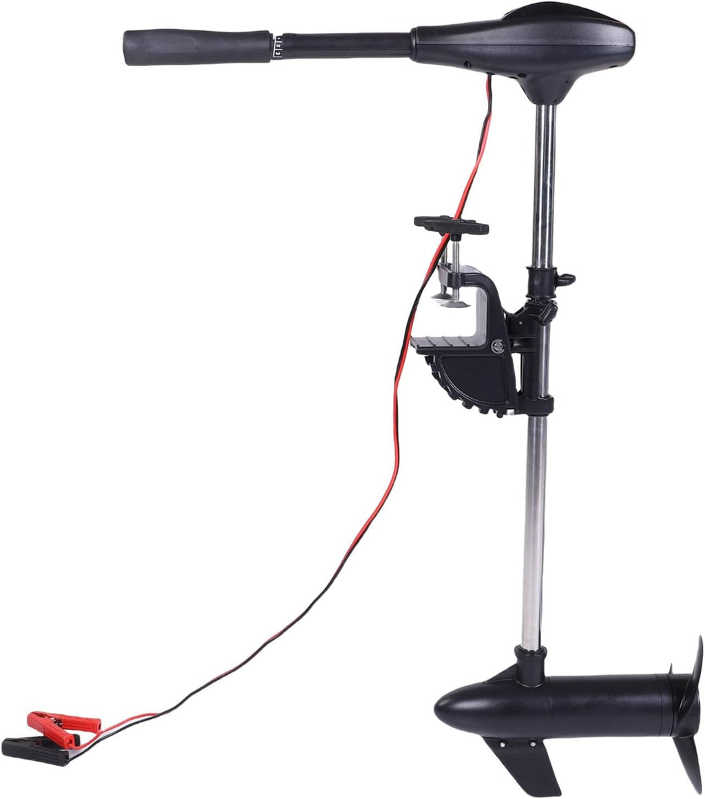 Motor eléctrico para curricán Haofy con mango telescópico, 5 velocidades hacia adelante, empuje de 30 libras, mango de 76 cm para kayak, pesca, hélice de 3 palas, motor con escobillas de 1800 RPM