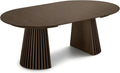 ebuy24 Tokyo mesa de comedor con 2 tableros adicionales ø120x120 hasta 160 hasta 200cm chapa de roble ahumado. – Mesa de comedor redonda extensible, mesa redonda extensible, mesa de comedor ovalada extensible