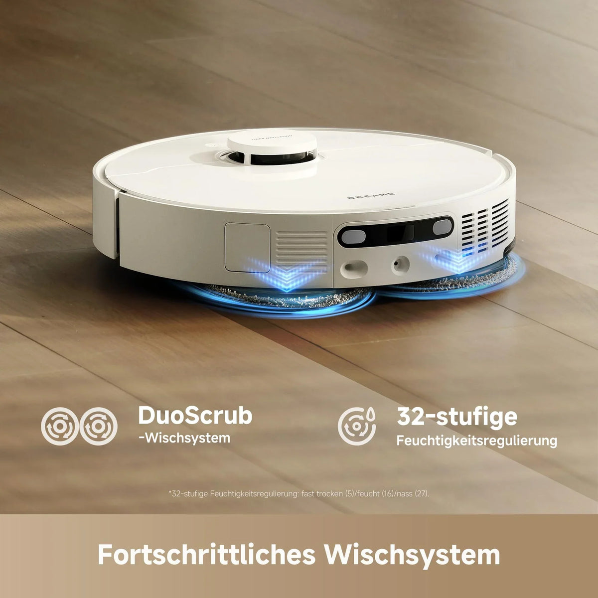 Robot aspirador con función de fregado RLL53SE, 25 000 Pa, 231 min de autonomía, elevación de mopa de 10,5 mm, autolimpieza de mopa, control por app