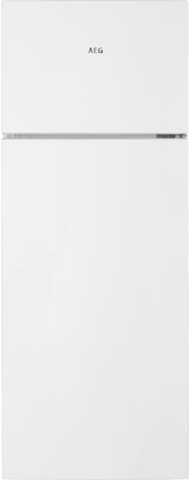 AEG RDB424E1AW Frigorífico de dos puertas de libre instalación/Serie 5000 con ColdSense/1434 mm/Congelador superior/206 L/LowFrost – menos formación de escarcha/Color: Blanco/E