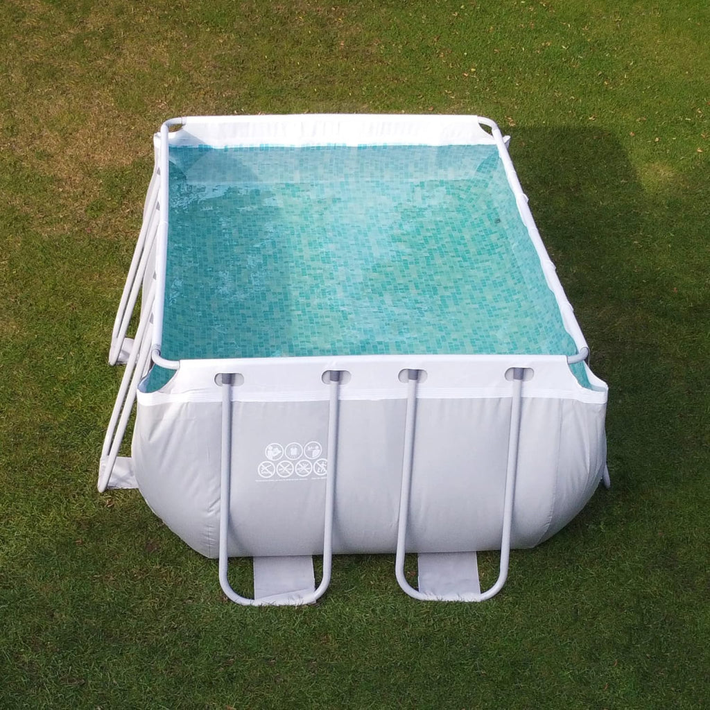 Piscina de estructura de acero GEAR - div. modelos/tamaños - redonda, rectangular o cuadrada, 70-122 cm de altura, piscina de marco de acero, piscina de jardín, piscina elevada, piscina 300x200 300x300 400x200 Ø 366cm Ø 457cm