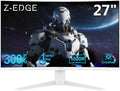 Monitor Gaming Curvo Z-Edge Blanco 27'' 300Hz (DP1.4 × 2), 1ms MPRT, FreeSync, FHD, 240Hz (HDMI2.0 × 2), Monitor Gaming LED Blanco 16:9, Inclinación Ajustable, 1500R VA, 4000:1, VESA (Cable DP Incluido)