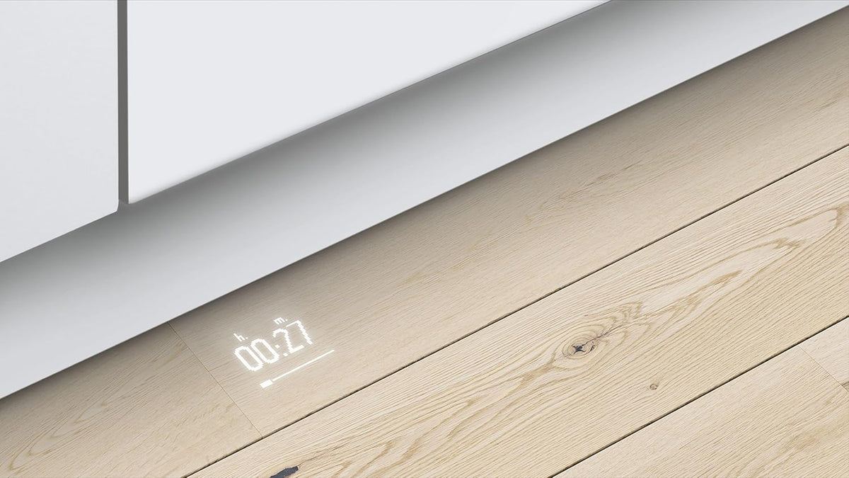 Lavavajillas inteligente Bosch Serie 2 SPV2IKX10E, totalmente integrable, 45 cm de ancho, cesta para cubiertos, secado extra con solo pulsar un botón, InfoLight punto de luz rojo en el suelo, protección AquaStop contra daños por agua, blanco