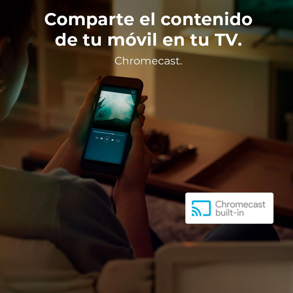 Smart TV Cecotec, televisor LED de 32 pulgadas, resolución HD, serie A4 ALH40032S. Sistema operativo Google TV, Dolby Audio, HDR10, 16 GB de ROM, Bluetooth, Asistente de voz de Google y Chromecast.