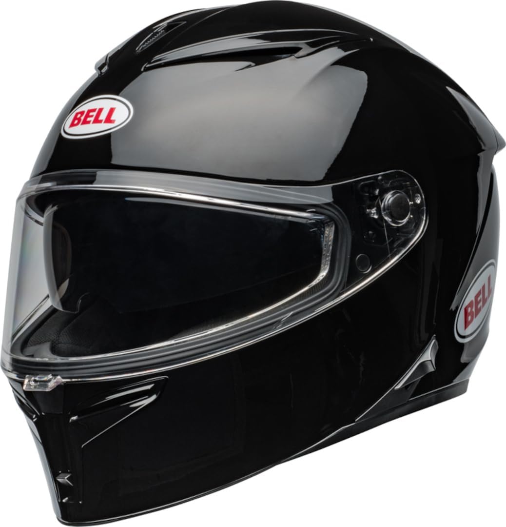 Casco de moto Bell Lithium Solid ECE, calota dinámica, visor solar integrado, forro EPS multidensidad, óptica de clase 1, tres tamaños de calota, pantalla Pinlock incluida. Color: negro, talla: S