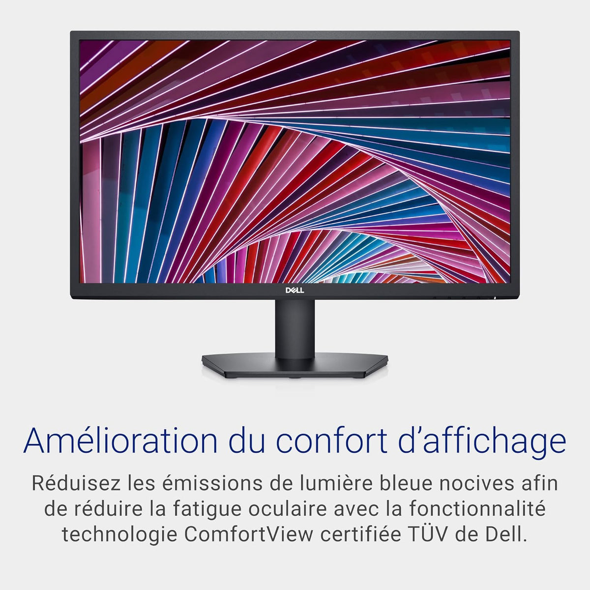 Monitor Dell SE2422HX de 24" Full HD (1920x1080), 75Hz, VA, 5ms, AMD FreeSync, HDMI, VGA, 3 años de garantía, negro