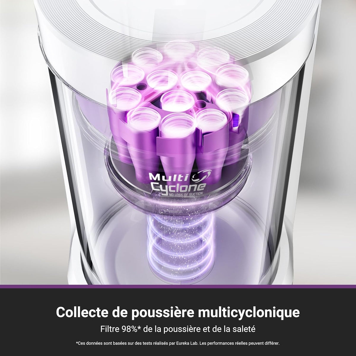 Robot aspirador Eureka E20 Plus de 8000 Pa con estación de vaciado automático sin bolsa, robot aspirador y fregasuelos antienredos, evitación de obstáculos 3D, autonomía de 180 minutos, DuoDetect AI