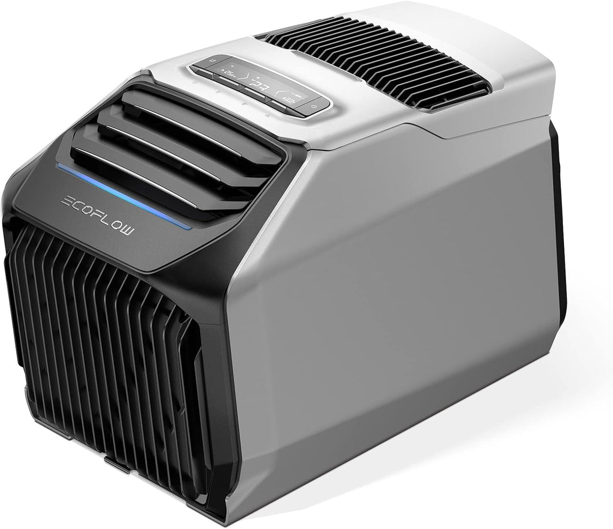 Aire acondicionado portátil EF ECOFLOW WAVE 2, refrigeración rápida de 5100 BTU, calefacción de 6100 BTU, control por aplicación, combinable con batería, no requiere drenaje, para camping/autocaravanas al aire libre…