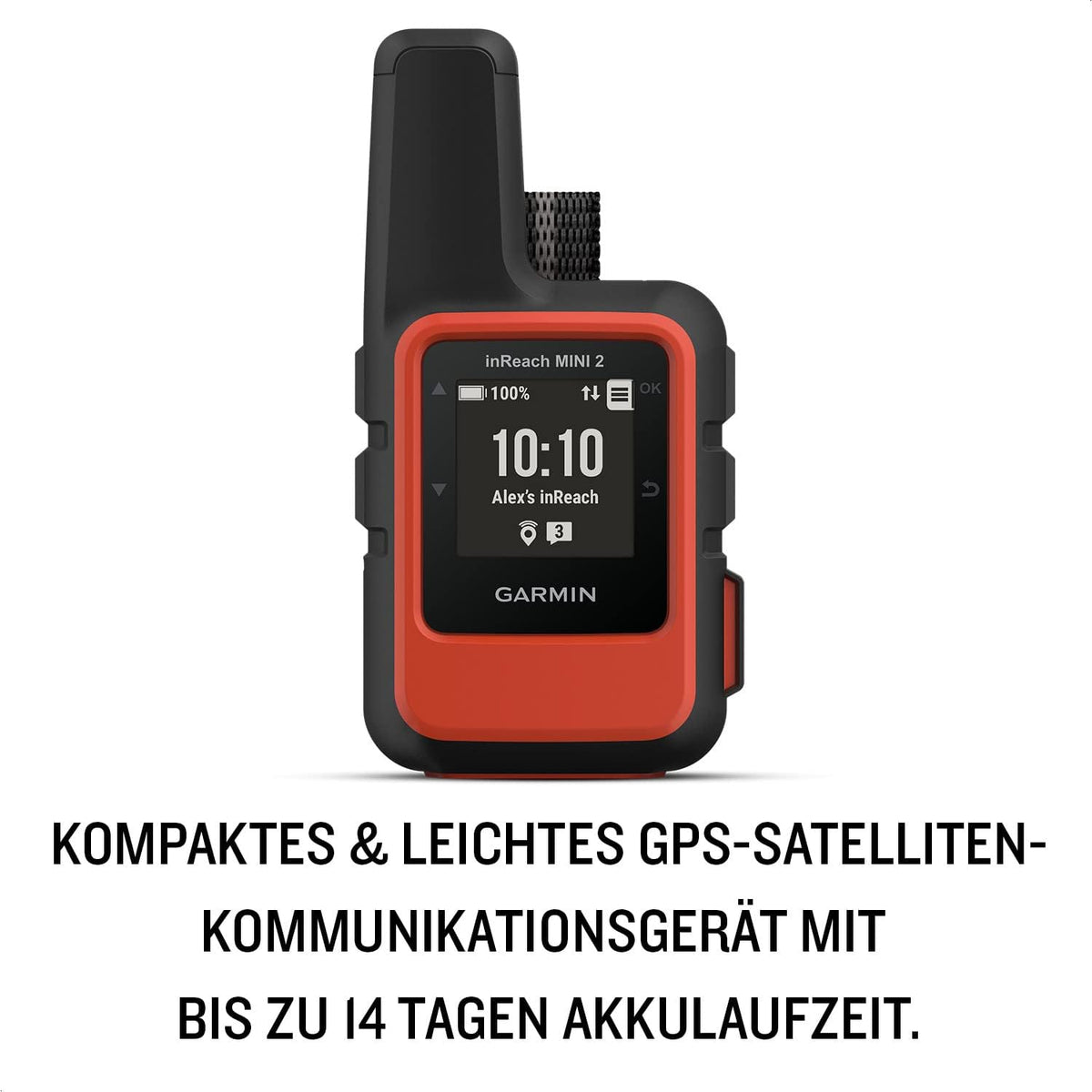 inReach Mini 2: dispositivo de comunicación por satélite GPS con función de SOS 24/7, mensajería global sin cobertura móvil (requiere suscripción) y navegación por puntos de referencia, hasta 14 días de autonomía de la batería