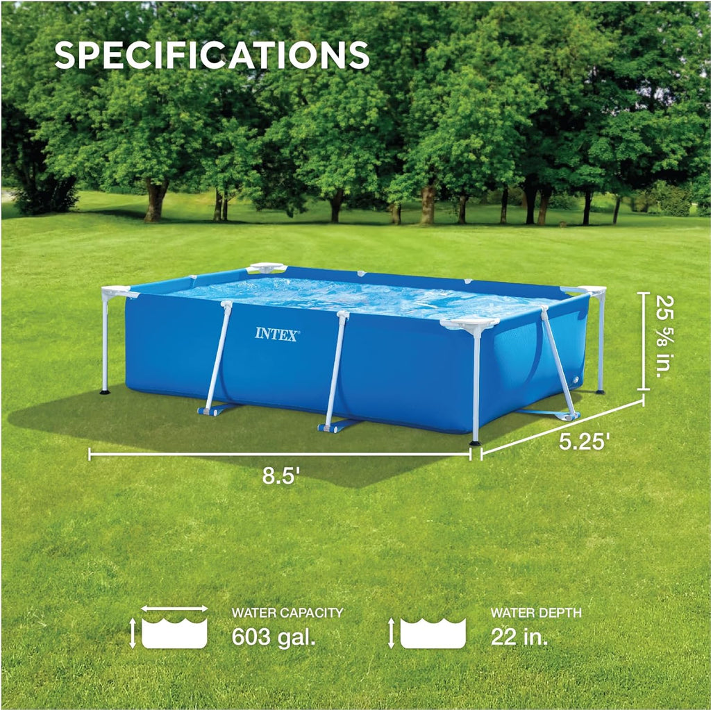 Piscina Intex Metal Frame Junior rectangular tubular (l) 2,60 x (an) 1,60 x (al) 0,65m