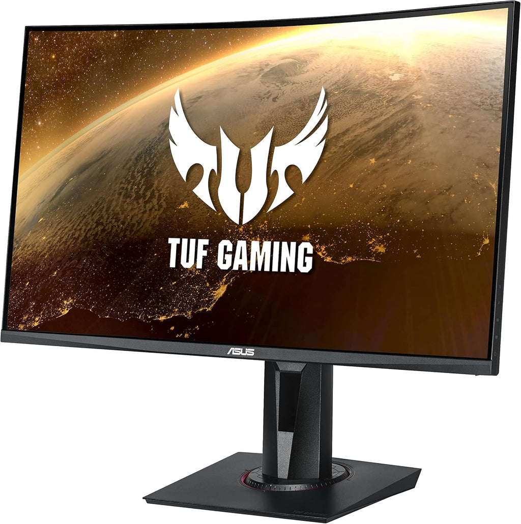 ASUS TUF Gaming VG27VQ - Monitor Gamer eSport 27" FHD - Panel VA curvo - 16:9 - 165Hz - 1ms - 1920x1080 - Display Port, HDMI y DVI - Altavoces - AMD FreeSync - Extreme Low Motion Blur