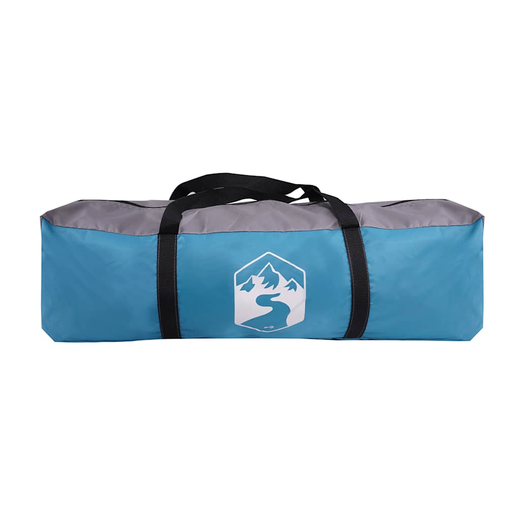 Tienda de campaña túnel para 4 personas impermeable azul 2025 V6491