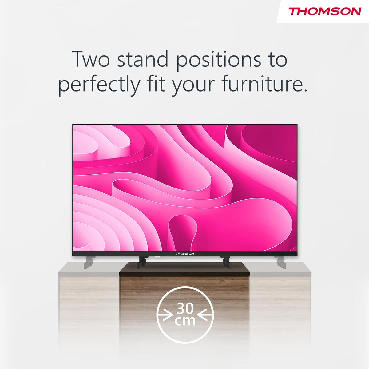 THOMSON 32 pulgadas (81 cm) LED HD Easy TV – No Smart – Modo hotel, USB, HDMI, Triple sintonizador (cable/satélite/antena), entrada AV, CI+, panel A+ – 32HD2S13